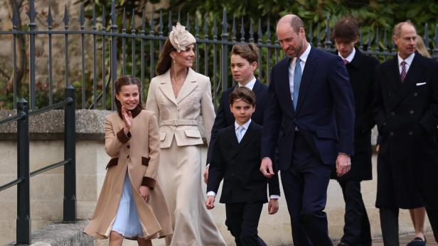 Prinz William und Prinzessin Kate mit ihren Kindern Prinz George, Prinz Louis und Prinzessin Charlotte.