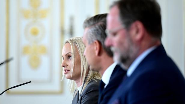 MINISTERRAT: SCHMID (SPÖ) / HATTMANNSDORFER (ÖVP) / SCHELLHORN (NEOS)