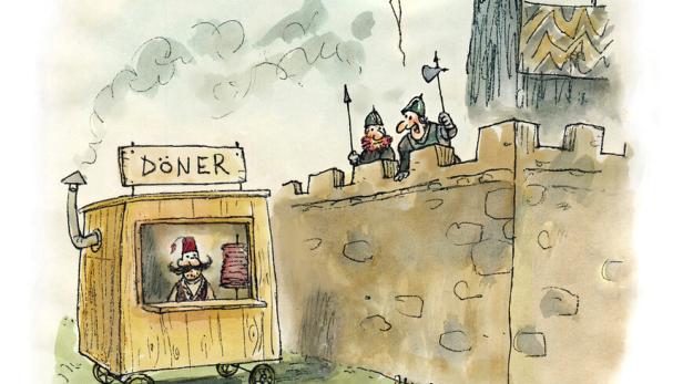 Ananas Kunstverlag Cartoon: Türken vor Wien