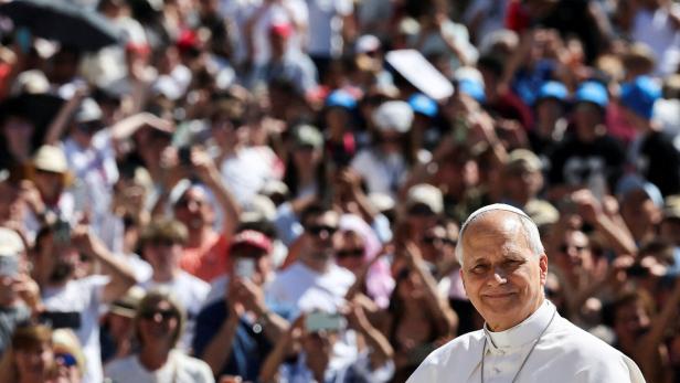 Pope Leo XIV holds general audience in St. Peter's Square at the Vatican