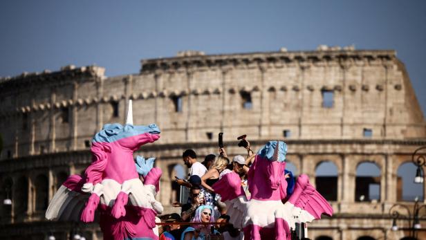 FILE PHOTO: Rome's annual LGBTQ+ pride march