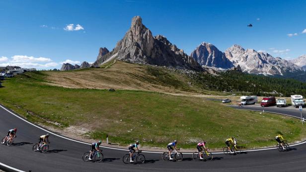 Der Giro führte am Freitag durch die Dolomiten
