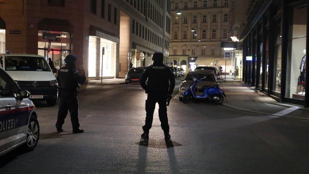 Polizeibeamte in der Rotenturmstraße