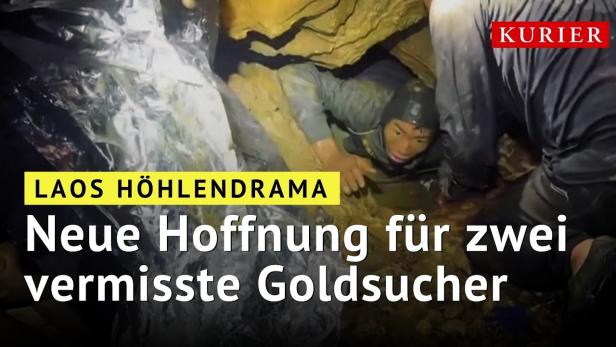 Höhlendrama in Laos: Fünf gerettet, zwei Goldsucher weiter vermisst