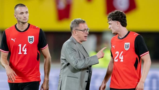 Rangnick mit Kalajdzic und Wanner (re.)