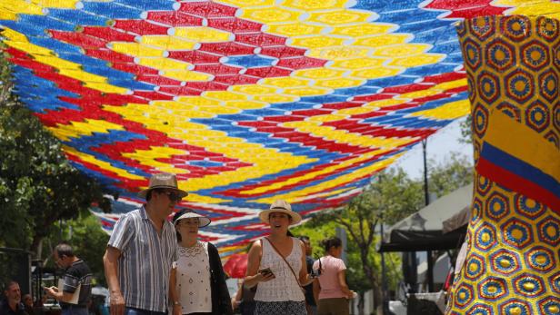 Mexico unveils World Cup-themed 'Woven Sky' installation in Zapopan