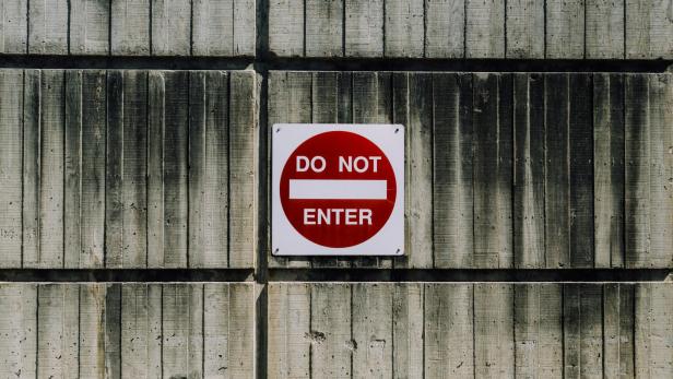 Do not enter-Schild