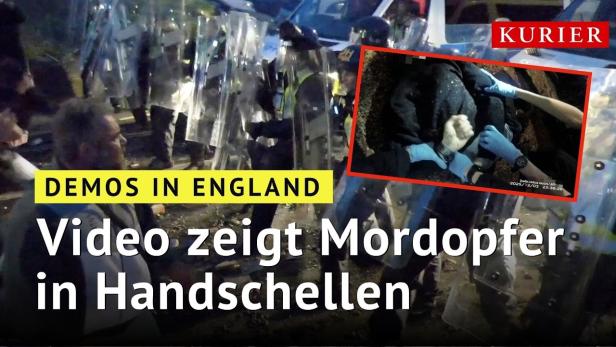 Sterbendes Opfer festgenommen: Eskalation bei Demos in England