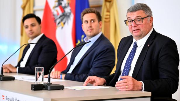 MINISTERRAT: PRESSEFOYER - SHETTY/PRÖLL/LEICHTFRIED