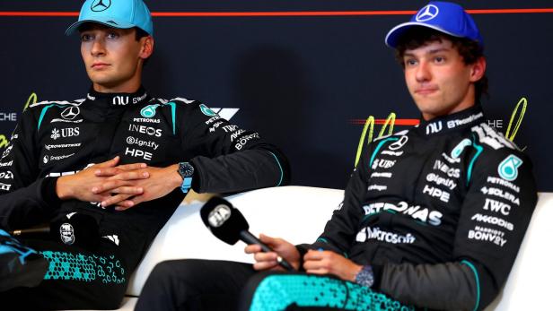 Rivalen im selben Team: George Russell und Kimi Antonelli.