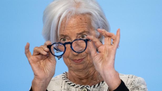 Christine Lagarde mit Brille