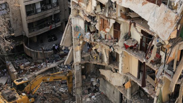 Aftermath of Israeli strikes in Beirut