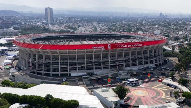 Luftaufnahme des Stadions in Mexiko-Stadt