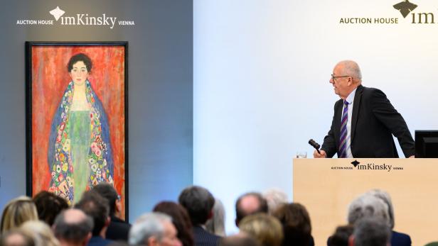 Painting by Austrian artist Gustav Klimt at auction in Vienna