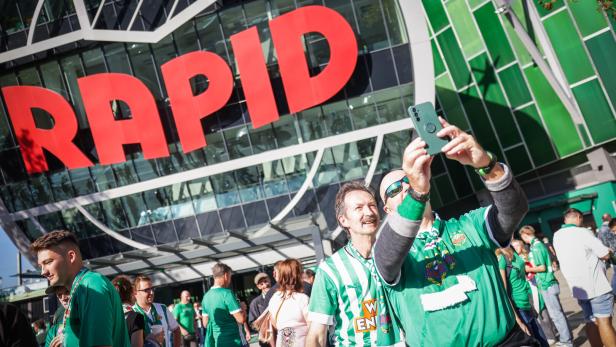Im Rapid-Stadion gab es ein Mitgliedertreffen