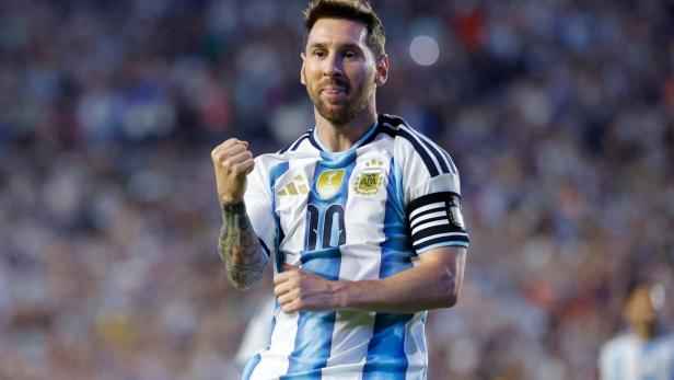 Lionel Messi traf beim 3:0-Sieg von Weltmeister Argentinien gegen Island