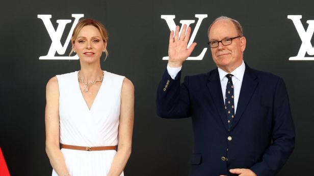 Albert und Charlene von Monaco beim Monaco Grand Prix