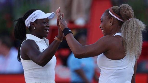 Verletzte sich: Mboko (links) mit Williams