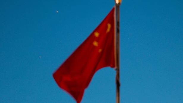 A conjunction of the planets Jupiter and Venus is seen in  Hohhot