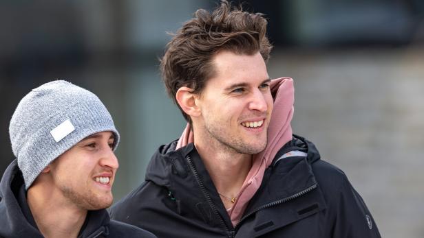 Wieder  dabei: Dominic Thiem (r.) mit Bruder Moritz.