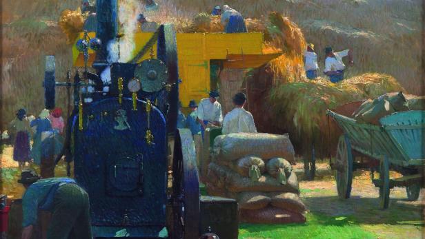 Carl Moll, Getreidedrusch