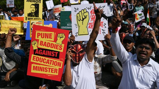 Protest held by Cockroach Janta Party (CJP), in Pune