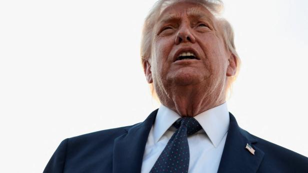 U.S. President Donald Trump arrives at Paris Orly airport