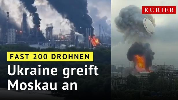 Ukraine greift Moskau mit fast 200 Drohnen an