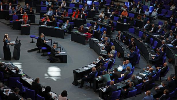 Plenary session at the German Parliament