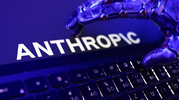 Illustration shows Anthropic logo