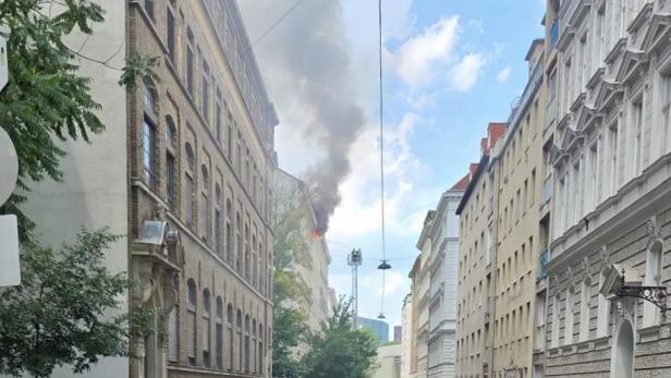 Wohnung in der Tongasse in Wien-Landstraße in Brand
