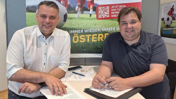 Lukas Michlmayr und Mario Wührer, beide ÖVP