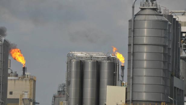 gas abfackeln ÖMV Schwechat