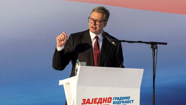 Serbia's ruling Serbian Progressive Party (SNS) major rally in Belgrade