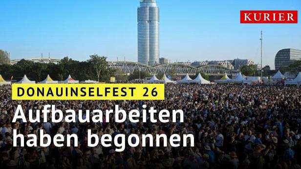 Donauinselfest 2026: Aufbauarbeiten haben begonnen