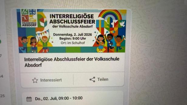 Einladung zu Abschlussfest 