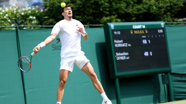 Der Österreicher Sebastian Ofner im Wimbledon.