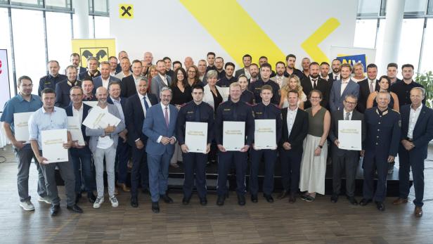 Die Ausgezeichneten beim 49. Sicherheitsverdienstpreis