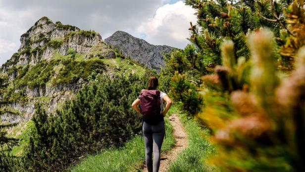 Wanderin am Rauhen Kamm.