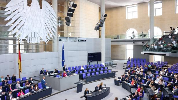 Plenum session of the Bundestag, in Berlin