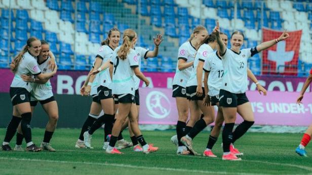 ÖFB U19 Frauen beim Jubeln