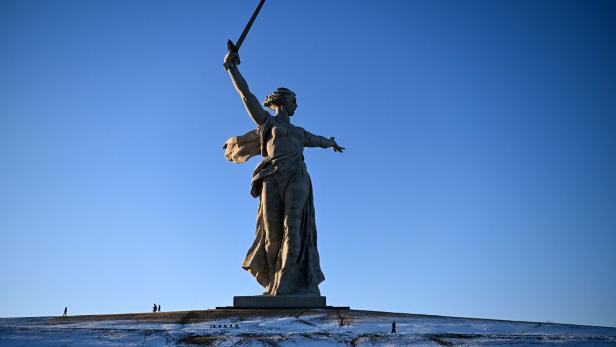 Die Mutter-Heimat-Statue in Wolgograd