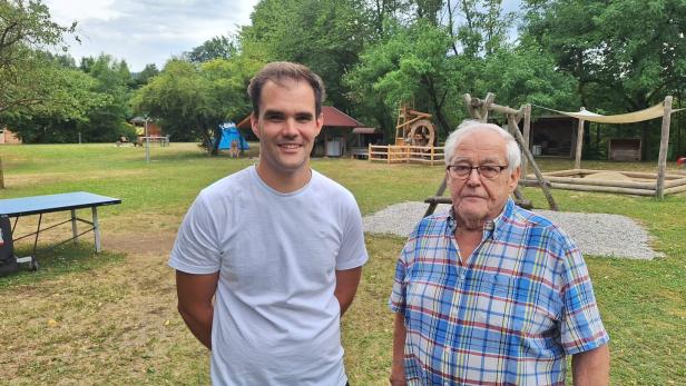 Klaus Aigner und Karl-Heinz Kaiser Campingplatz Purgstall