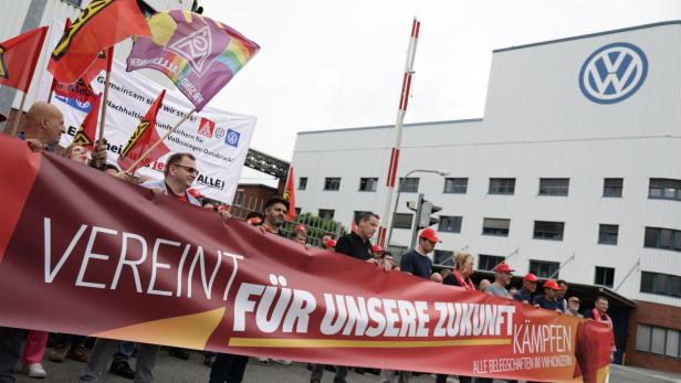 Prosteste bei VW in Osnabrück