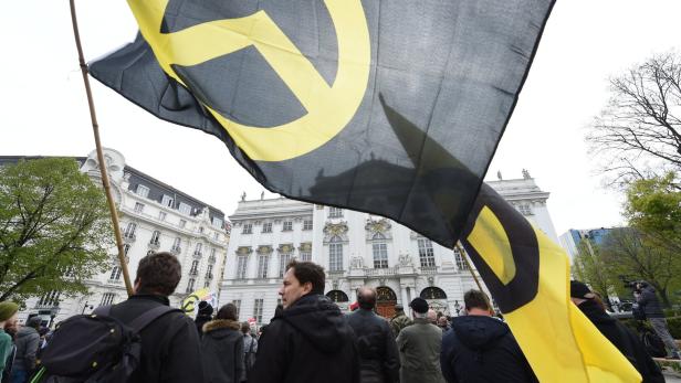 WIEN: DEMONSTRATION IDENTITÄRE BEWEGUNG