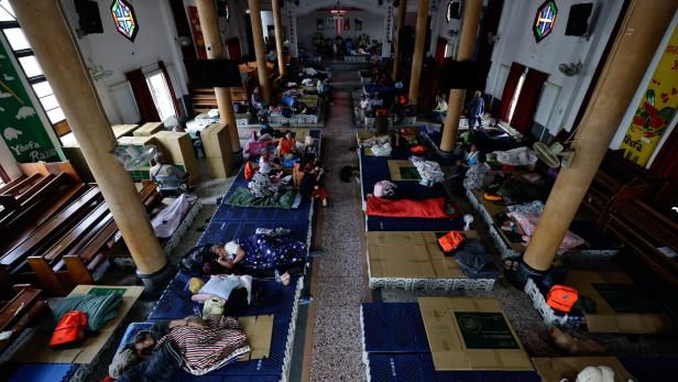 Residents make preparations for Typhoon Bavi's landfall in Taiwan
