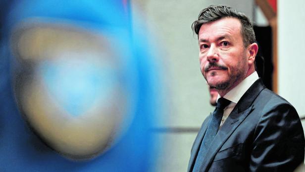 Austrian former property tycoon Rene Benko awaits the start of his second insolvency fraud trial in Innsbruck