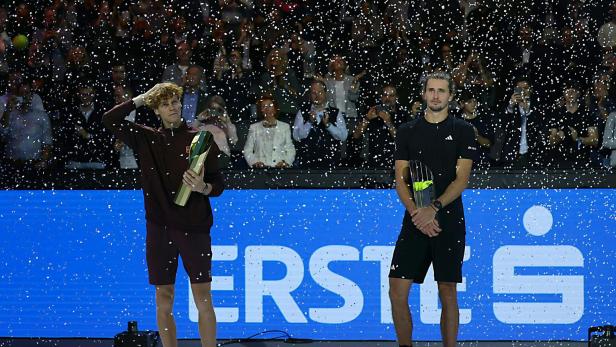 26. Oktober 2025 in Wien: Sieger Sinner und Zverev