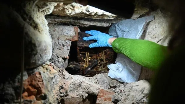 Fund in der Krypta der Kathedrale von Vilnius