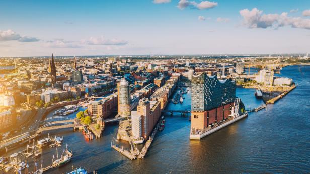 Ein Foto vom Hamburger Hafen